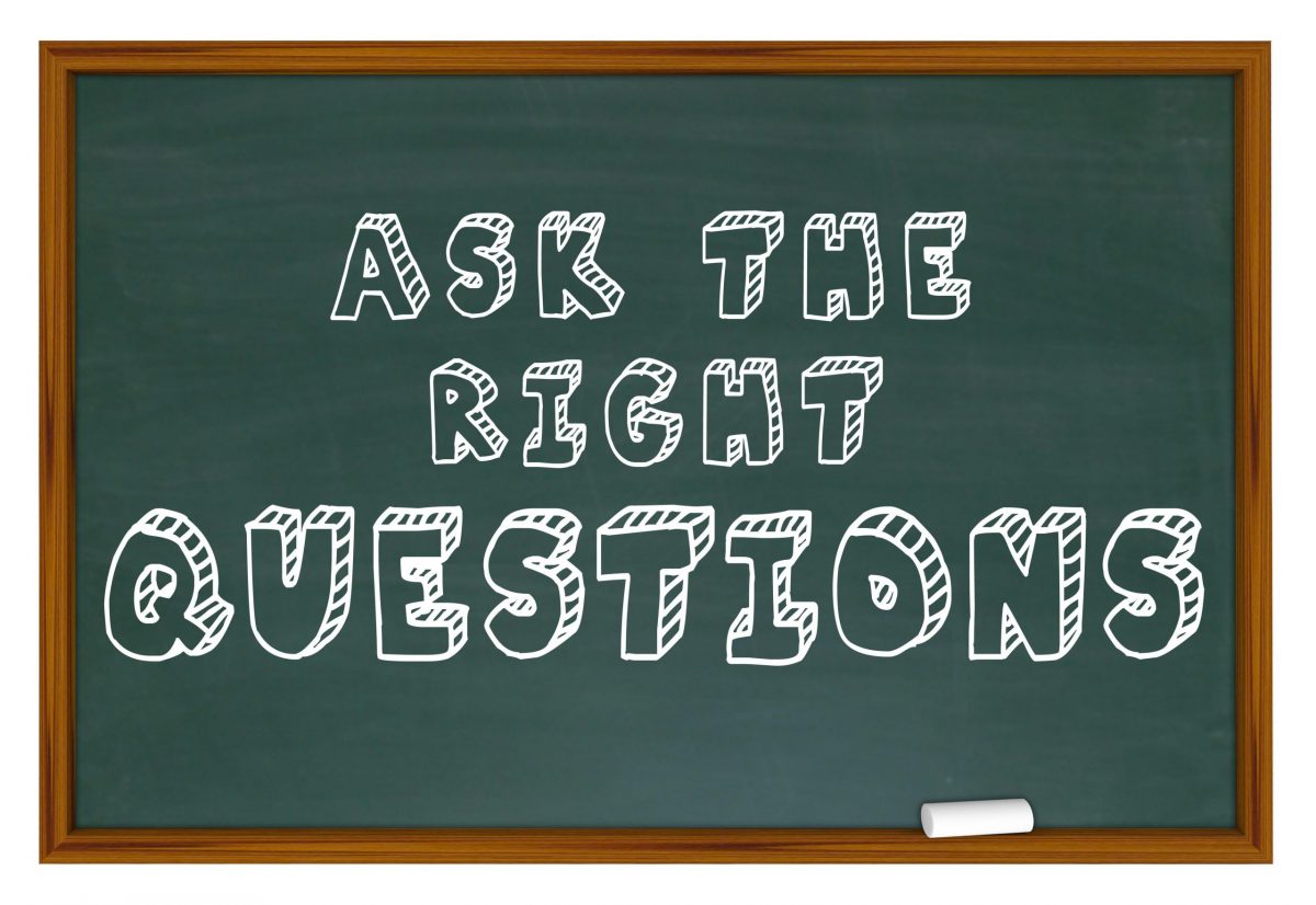 Ask the Right Questions Chalkboard Get Answers 3d Illustration